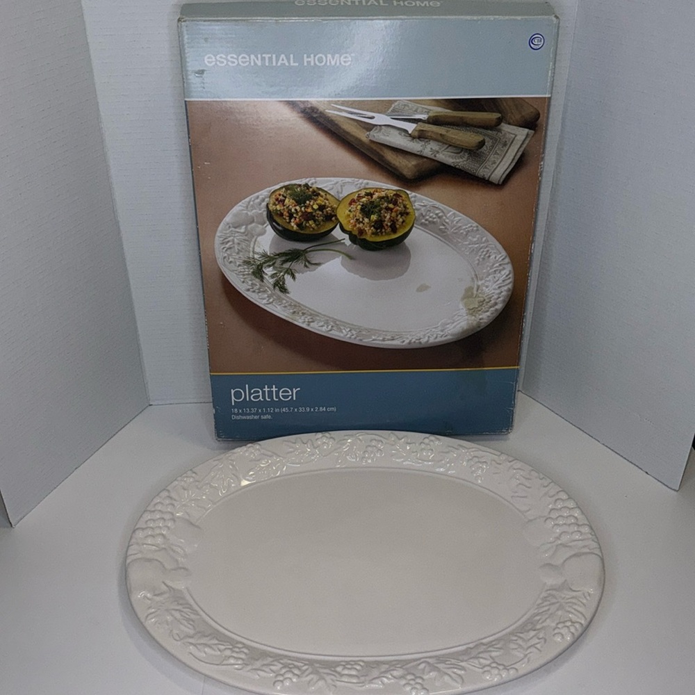 NWT Ceramic Plate Oval New